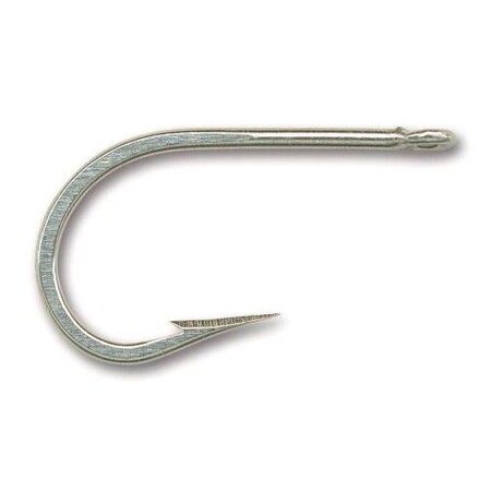 Mustad Big Game Tarpon And Tuna Hook, Size 100 Forged, Knife Edge Point, Ringed Eye, Duratin, 10PK 7692-DT-10/0-10